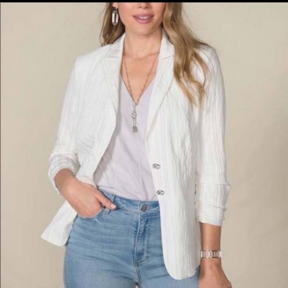 Matilda Jane good heart Blazer pinstripe - Picture 1 of 2